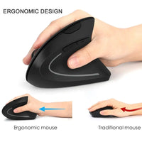 HKM-773139 Ergonomic Wireless Vertical Mouse with Adjustable DPI for Comfort and Ease of Navigation