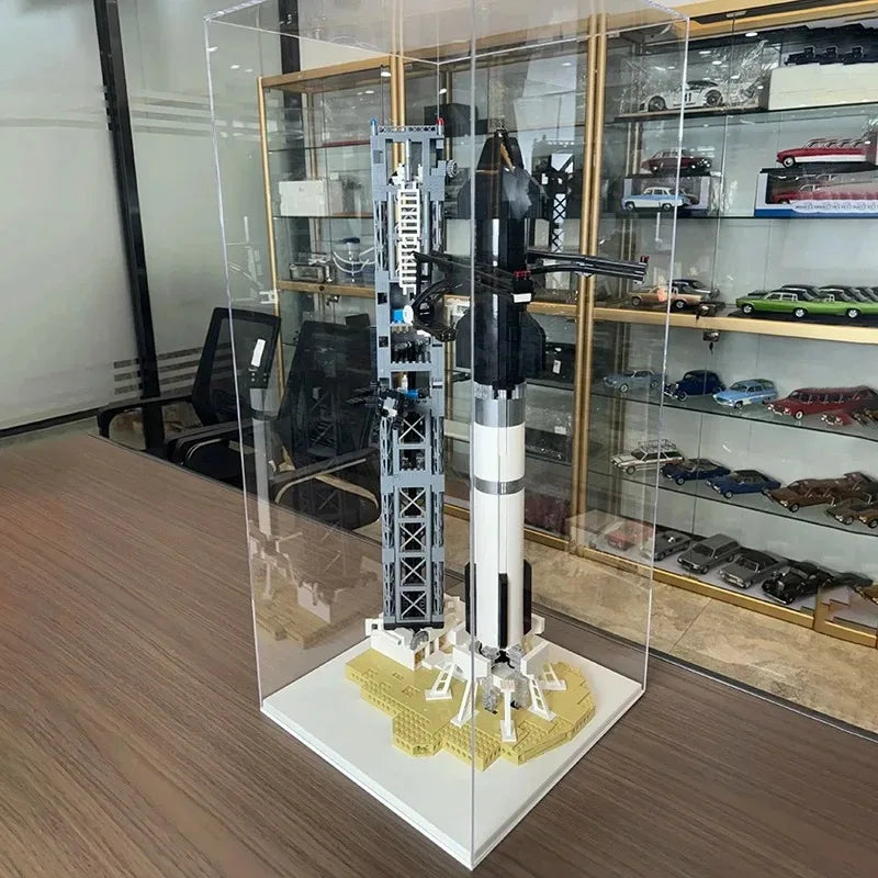 KTX-341267 Starship Rocket Building Block Model Set with 1763 Pieces for Ages 8 and Up