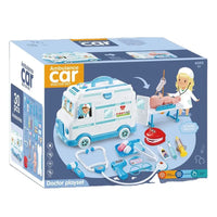 HKM-868243 Doctor Toy Set with Ambulance Car and Medical Kit for Role Play and Imaginative Play
