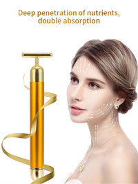 HKM-439763 24K Gold Facial Massager Beauty Bar Stick for Skincare Routine