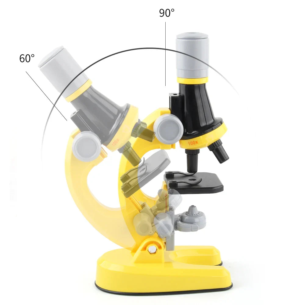 KTX-719827 Portable LED Microscope for Kids, 40X-1200X Magnification, Educational Science Tool for Beginners