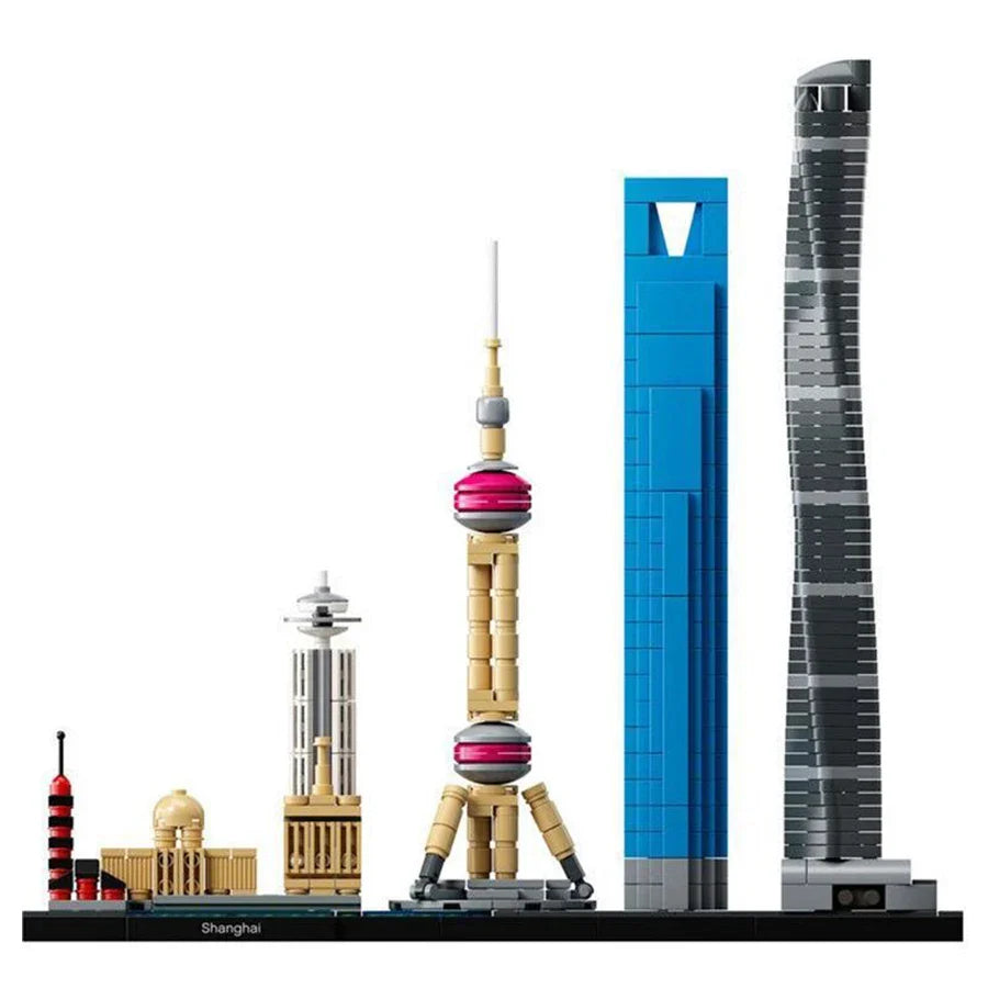 KTX-489299 Creative Miniature Skyline Building Block Set for Kids and Adults - City Decor Model