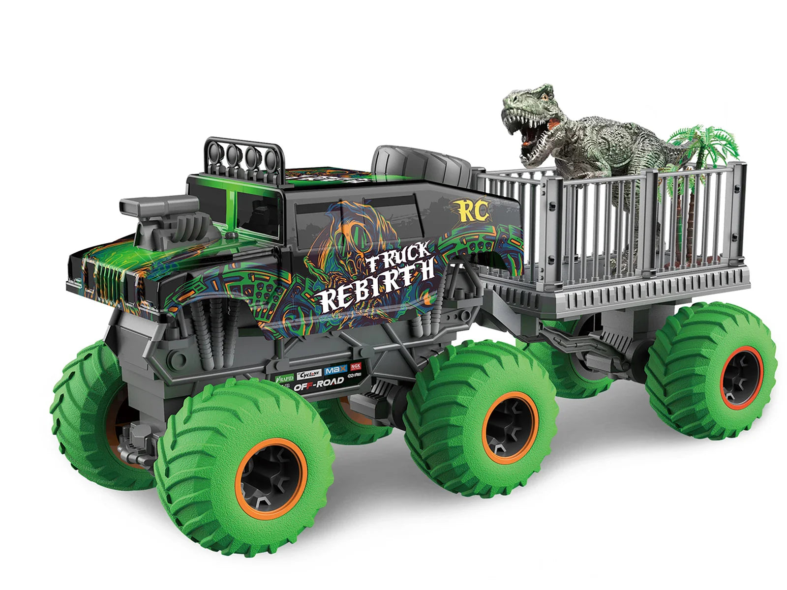 HKM-507795 6WD 2.4G 1:16 Remote Control Off-Road Monster Truck - Indoor and Outdoor Use