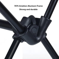 HKM-585043 Portable 7075 Aluminum Folding Moon Chair for Outdoor Activities, Includes Carry Bag