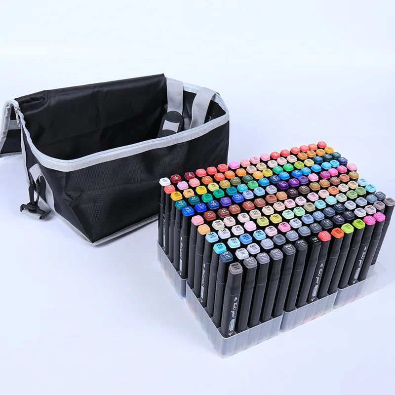KTX-837395 36-Color Alcohol-Based Dual-Tip Waterproof Marker Pen Set