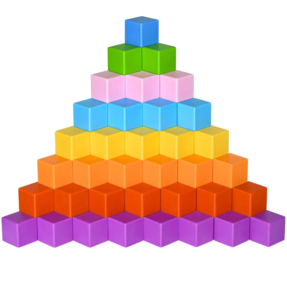 KTX-816979 Magnetic Building Cube Set for Toddlers - Educational STEM Puzzle Blocks in Various Sizes
