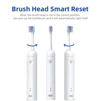 HKM-126739 Sonic Dual Action Electric Toothbrush with Smart Features