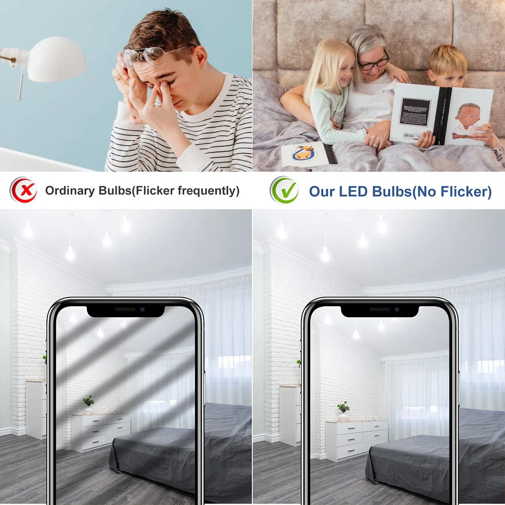 KTX-686803 LED Bulbs A60 E27 - Super Bright 5W to 18W with Multiple Colour Temperatures (3000K, 4000K, 6500K)