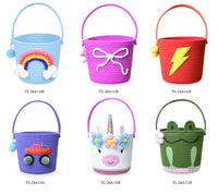 HKM-915667 Cute Cartoon Animal Cotton and Paper Rope Storage Basket for Kids' Rooms