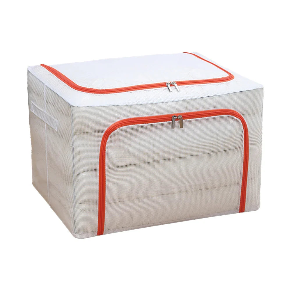 KTX-598419 Fabric Closet Organizer Storage Bin with Handle for Home and Office