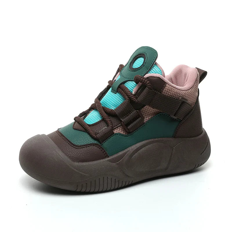 HKM-671507 FL1395 New Fashion Casual Board Shoes Women's Autumn Student Sports Elevated Soft Sole Running Shoes