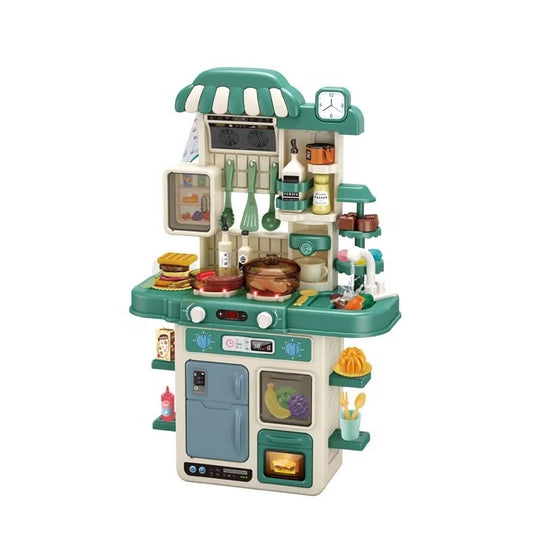 KTX-978835 Children's 70CM Pretend Play Cooking Toy Set - Simulation Kitchen Tableware and Spray Accessories