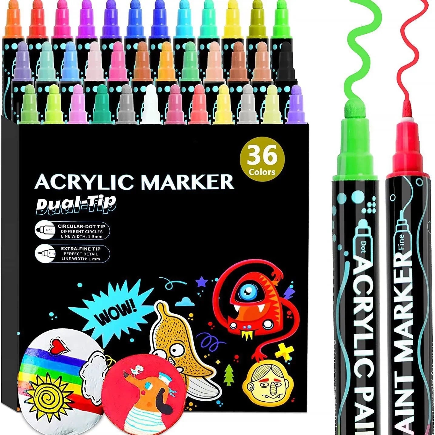 KTX-182035 Permanent 1.0mm Acrylic Painter Marker for Graffiti Art