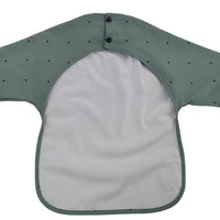 HKM-851155 BSCI Factory OEM Full Sleeved Recycled Waterproof PU Baby Bib