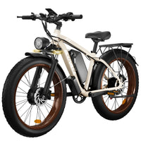 HKM-1654227 Electric Bike 750W Motor 48V 23Ah Battery 37 Mile Range 26-Inch Fat Tires Hydraulic Brakes Shimano 7-Speed
