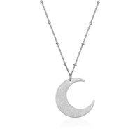 HKM-149523 Muslim Jewelry Hypoallergenic Jewelry Custom Moon Pendant Arabic Calligraphy Embossed Necklace Islamic Ayatul Kursi Jewelry