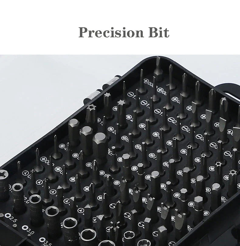 KTX-100435 115-in-1 Precision Repair Screwdriver Set with Magnetic Bits for Electronics