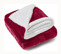 HKM-076051 Waterproof Oversize Sherpa Blanket for Pets - Machine Washable Cozy Furniture Protector