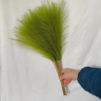 55CM Fluffy Pampas Grass Simulation Reed Hair Simulation Wedding Party Minimalist Home Decoration Artificial Flowers 1pcs