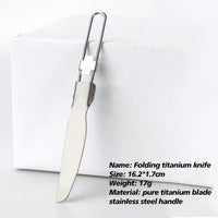 VTX-1273171 Titanium Multi Tool Lightweight Portable Compact Camping Survival Multi-Purpose Stainless Tool for Outdoor Use