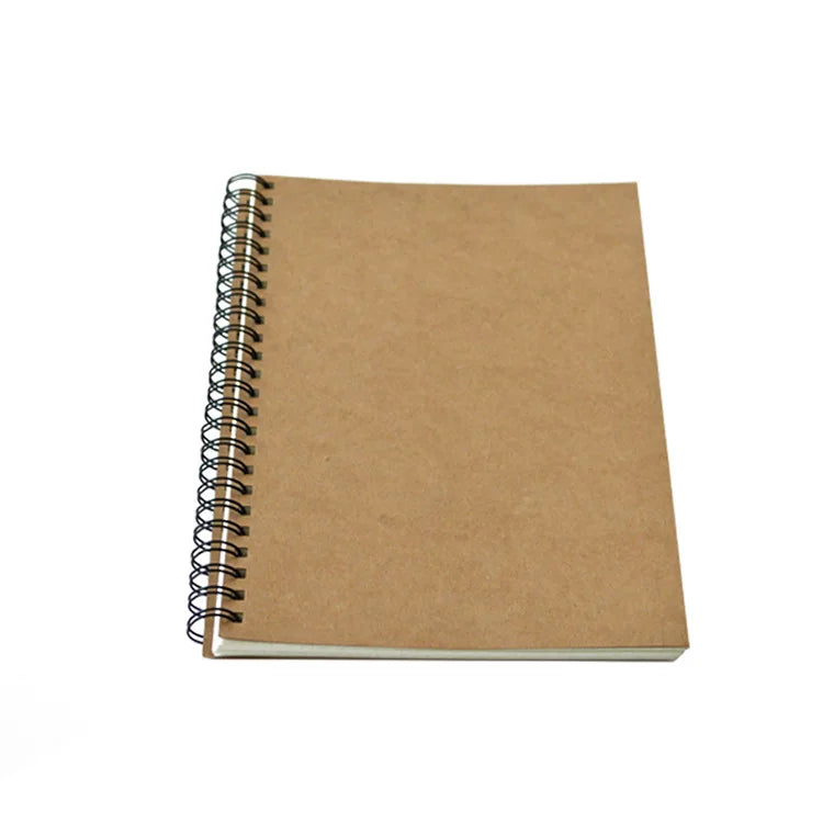 KTX-210195 Customisable A4/A5 Spiral Bound Hardcover Journal with Kraft Paper for School and Business Use