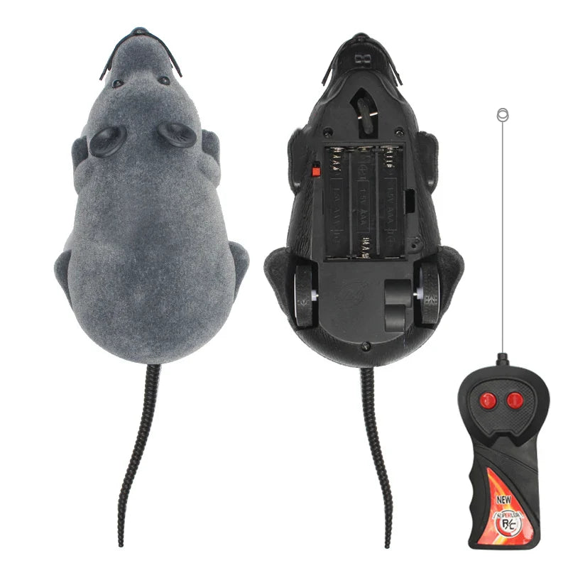 HKM-046739 Remote Control Electric Mouse Toy for Cats - Interactive Chasing Kitten Playtime