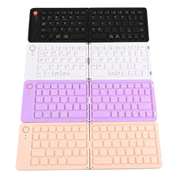 HKM-100819 Folding Bluetooth Keyboard for Tablets and Phones, Ultra Thin Design, Compatible with iPad and More
