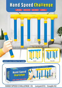 HKM-624211 Upgrade Reflex Drop Sticks Challenge Game with Voice Prompts and Remote Control for Indoor Fun