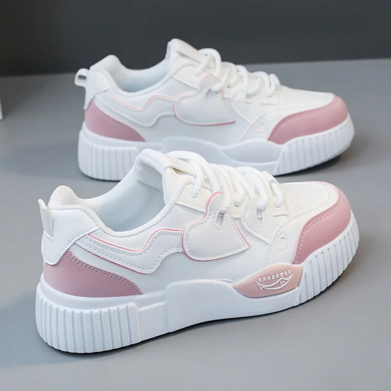 HKM-442131 RM6605 New Colored Women's Board Shoes 2023 Spring and Autumn Versatile Breathable Sports Shoes Soft Sole Fashion Casual Shoes