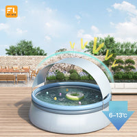 HKM-979411 Large 360x183cm Inflatable Swimming Pool for Kids and Adults with Sun Protection Feature