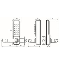CRITERION 208A Mechanical Door Handle Di - View 5