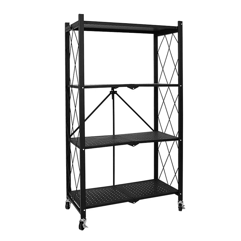 KTX-467347 Multifunctional Folding Kitchen and Bathroom Storage Rack Organizer