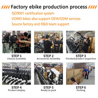 Easy EBIKE VOMO X80PRO Long Range 1000w Electric Bicycle X80Pro EU Ebike Fast Long Range Fatbike Fast E Bike 50KM/H Deliver