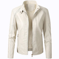 HKM-209299 Hot Selling Sporty Women's PU Leather Jacket with Long Sleeves Customizable Motorcycle Suit for Outfit Clothing