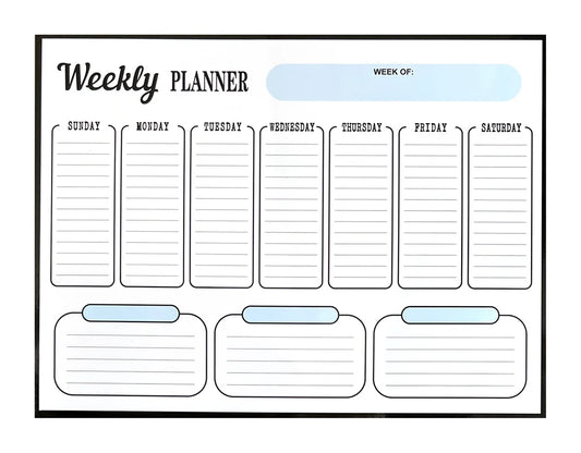 KTX-278035 Magnetic Weekly and Monthly Calendar for Fridge - Organise Your Schedule Effortlessly