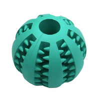 HKM-290771 Interactive Non-toxic Solid Rubber Dog Ball Toy - Bite Resistant Squeaky Chew Accessory