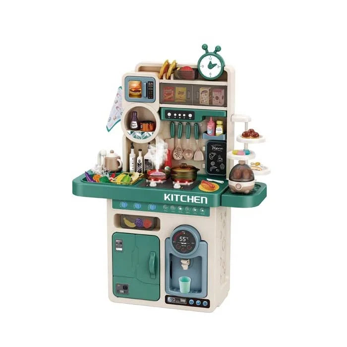 KTX-978835 Children's 70CM Pretend Play Cooking Toy Set - Simulation Kitchen Tableware and Spray Accessories