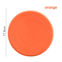 HKM-306579 Interactive Silicone Dog Treat Dispenser Frisbee in Cartoon Style