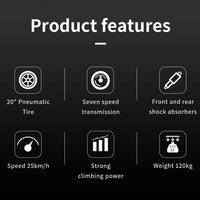 HKM-3921107 Adult: 750W Motor, 20 MPH Top Speed, 48V System and 48V 13.0Ah Battery Electric Bicycle for Daily Commuting