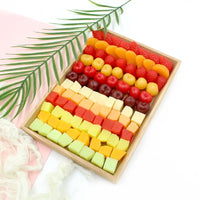 KI liangpeng Simulation PVC fruit block Strawberry Hami melon cut model DIY food accessory decoration photography prop