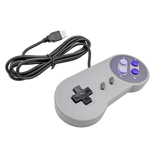 HKM-412691 SNES Classic USB Game Controller for Windows PC and Mac – Retro Gamepad for Nostalgic Gaming Experience