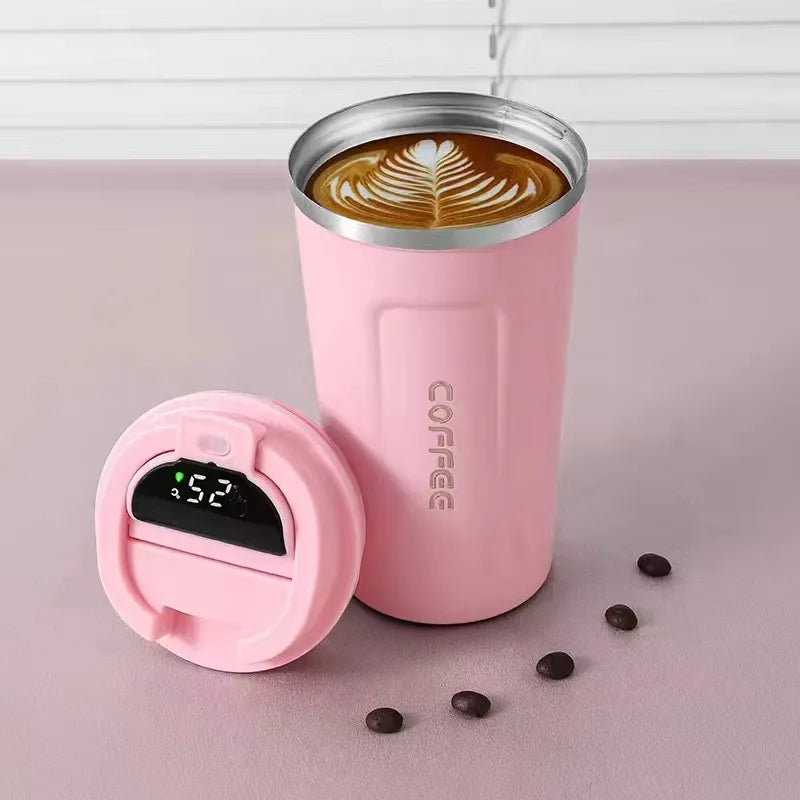 KTX-022931 Stainless Steel Travel Coffee Mug with Intelligent Temperature Display