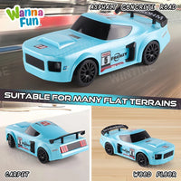 HKM-920275 1:24 High-Speed RC Drifting Stunt Racing Car with USB Charging and 50M Control Range for Indoor/Outdoor Fun