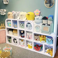 HKM-915667 Cute Cartoon Animal Cotton and Paper Rope Storage Basket for Kids' Rooms