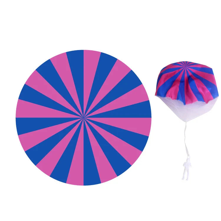 KTX-692819 Mini Play Soldier Parachute Toy - Hand Throwing Outdoor Paratrooper Games for Kids