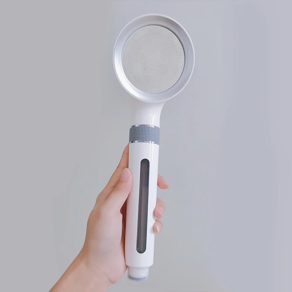 KTX-245011 Luxury Handheld High-Pressure Shower Head with Water Filters and ABS Construction
