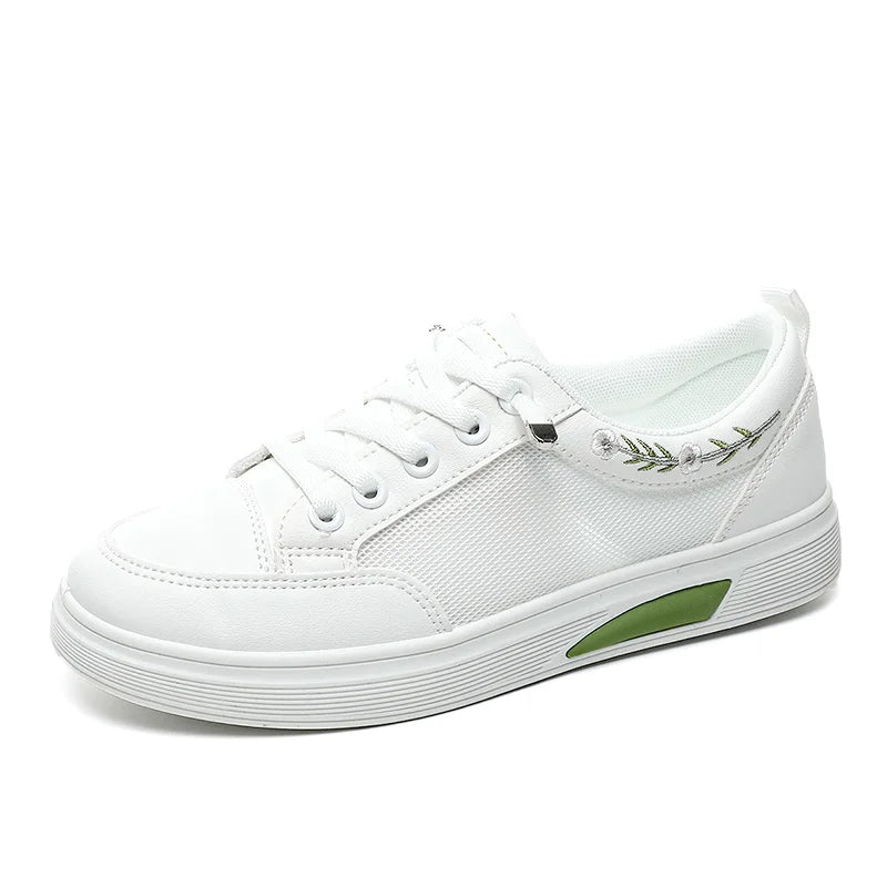 HKM-114451 K1012 New Mesh Women's Board Shoes Summer Thick Sole Versatile Sports Shoes Casual Student Running Shoes