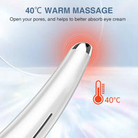 HKM-308691 Sonic Eye Massager with Warm Treatment and Cream Booster for Dark Circles and Puffiness Relief