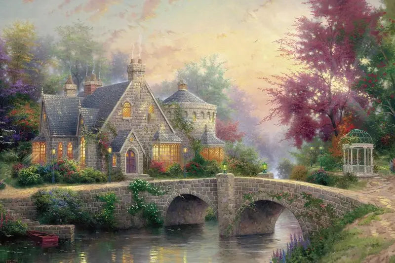 KTX-514323 Custom 1000 Piece Jigsaw Puzzle Featuring Famous Painting Scenery for Educational Decompression Activities