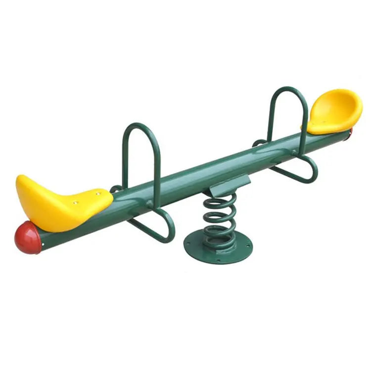 KTX-134611 Kids Outdoor Seesaw Set - Durable Plastic and Steel Playground Equipment